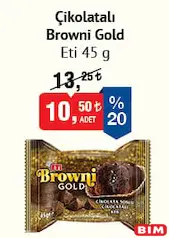 ETİ BROWNİ GOLD ÇİKOLATALI KEK 45 G fiyat ve kampanya bilgisi